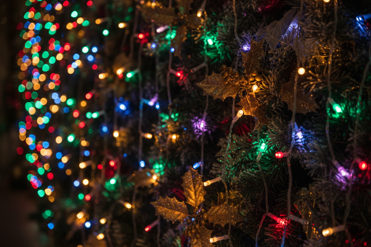 Multicolor rich xmas decoration LED string